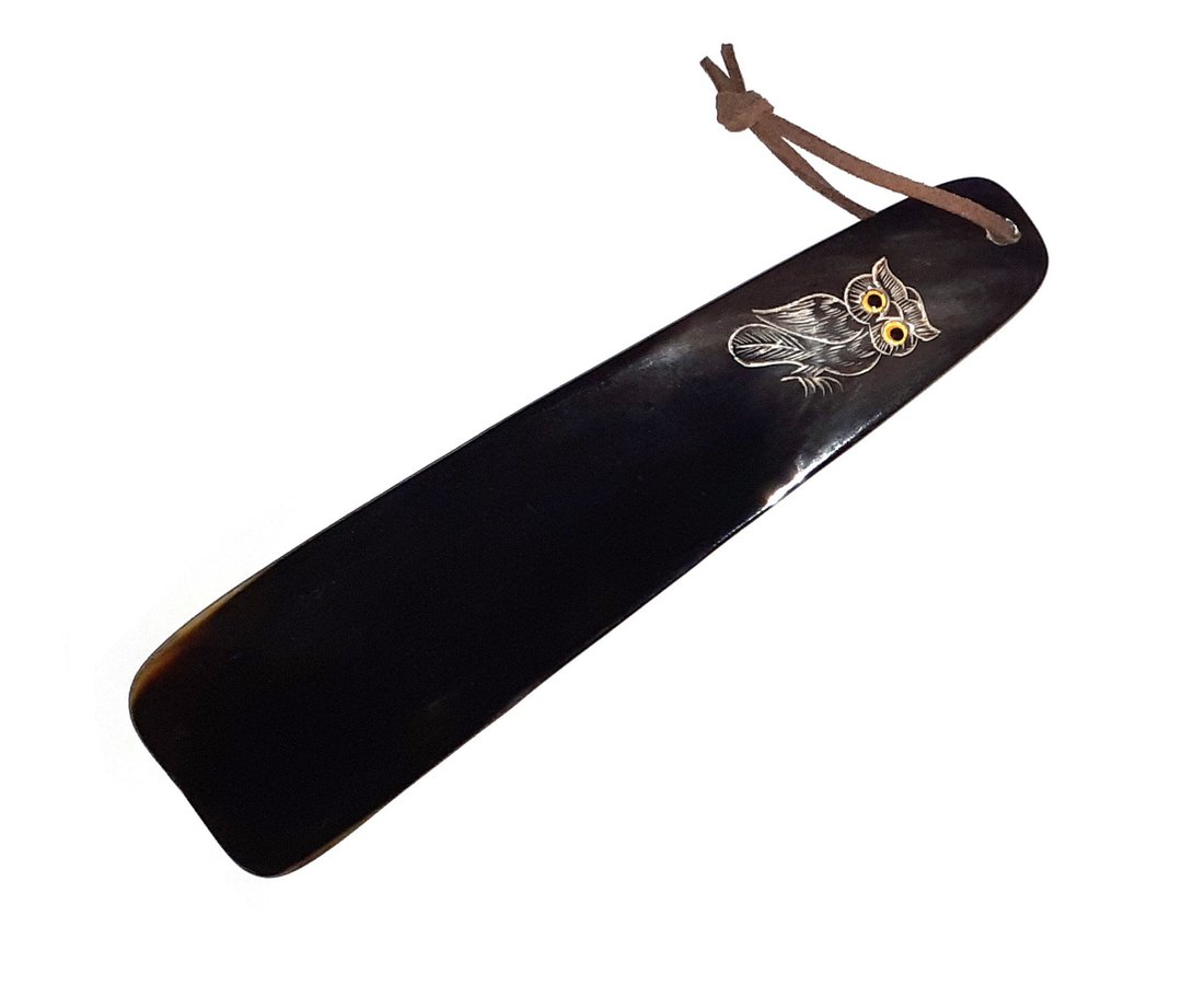 Shoe Accessories, Shoehorn Hand-crafted from Buffalo Horn - 鞋垫/周边 - 环保材料 黑色