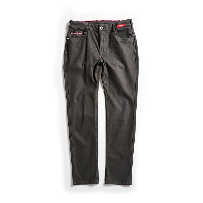 EDWIN 男款 东京红 迦绩弹力机能小直筒牛仔裤 (暗灰色) - 男士长裤 - 棉．麻 灰色