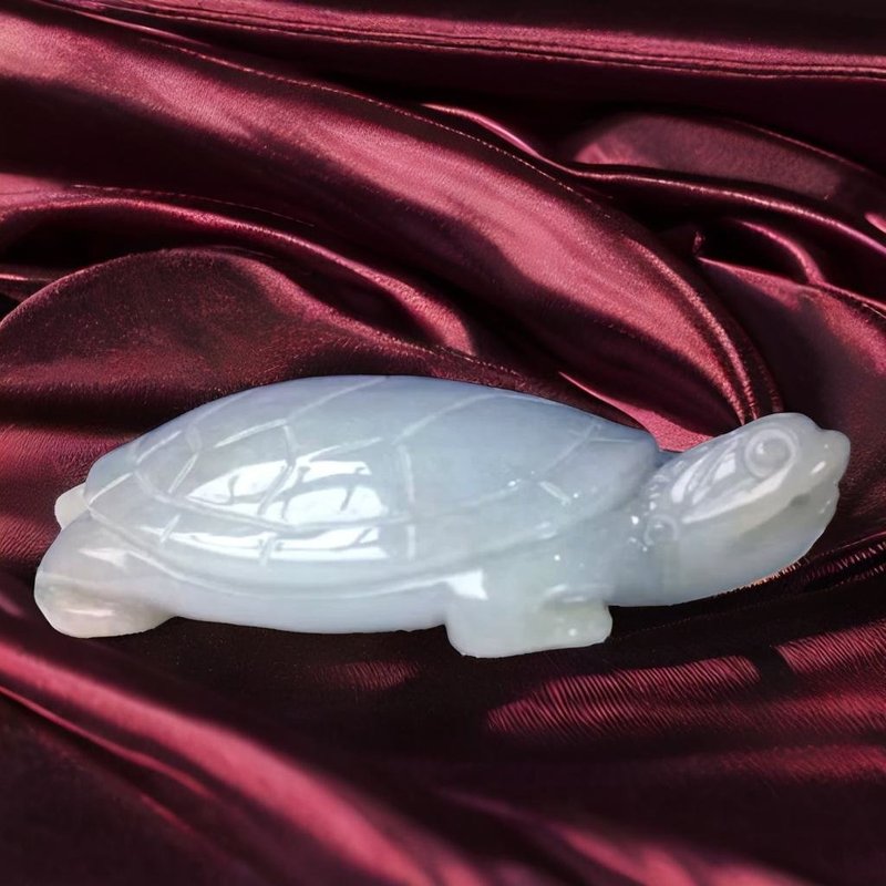 【吉祥·长寿】三彩翡翠乌龟摆饰 | 天然缅甸玉翡翠A货 | 送礼 - 摆饰 - 玉石 透明