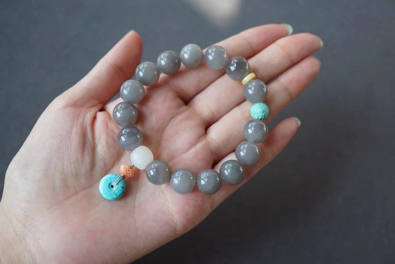 和田 烟紫 凝串。生命灵数0 - 手链/手环 - 宝石 