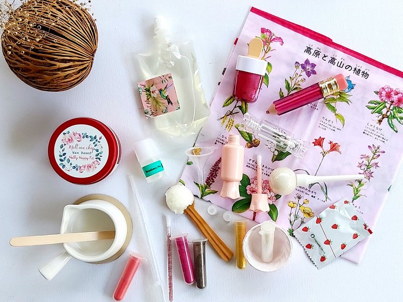 Diy Vegan Lip Balm Kit : Lip Tint Set - 蜡烛/香氛/手工皂 - 蜡 