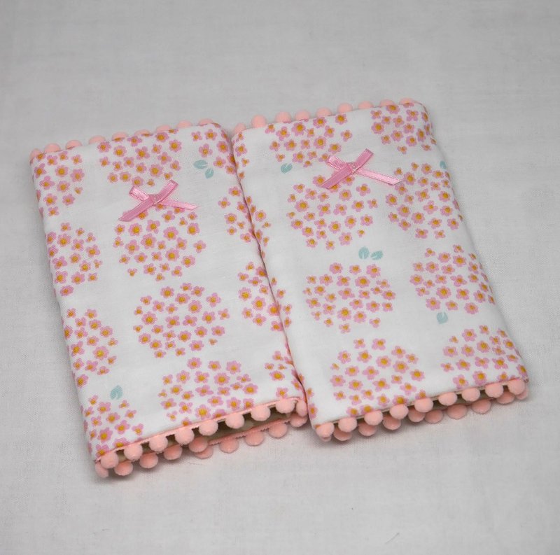 Japanese Handmade 8-layer-gauze droop sucking pads - 围嘴/口水巾 - 棉 粉红色