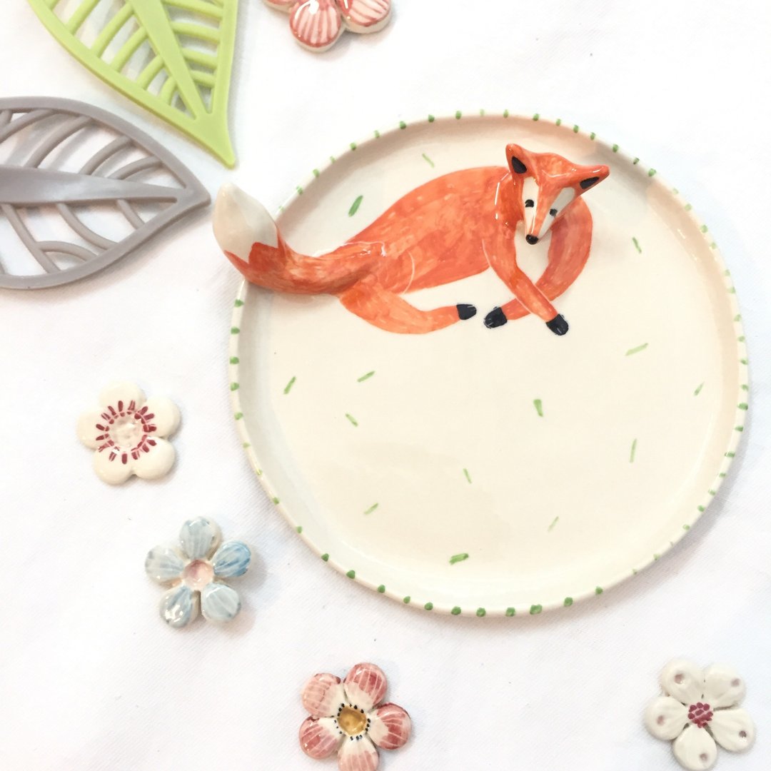Fast fox - 摆饰 - 瓷 橘色