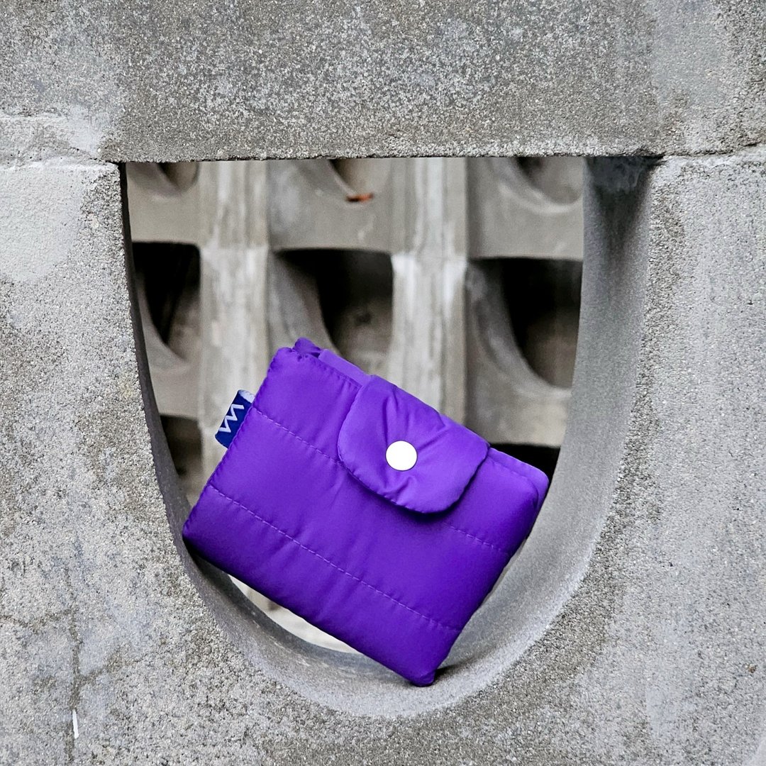 Bubble wallet - Purple - 皮夹/钱包 - 尼龙 紫色