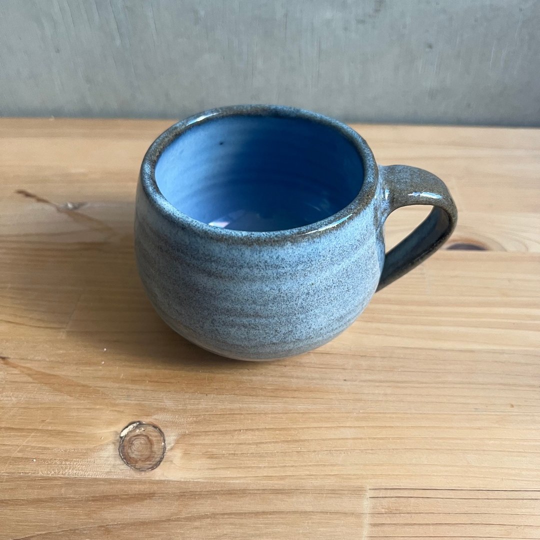 小石原烧 小石原烧 达摩马克杯 中 山丸窑 陶器 器皿 和式餐具 - 茶具/茶杯 - 陶 蓝色