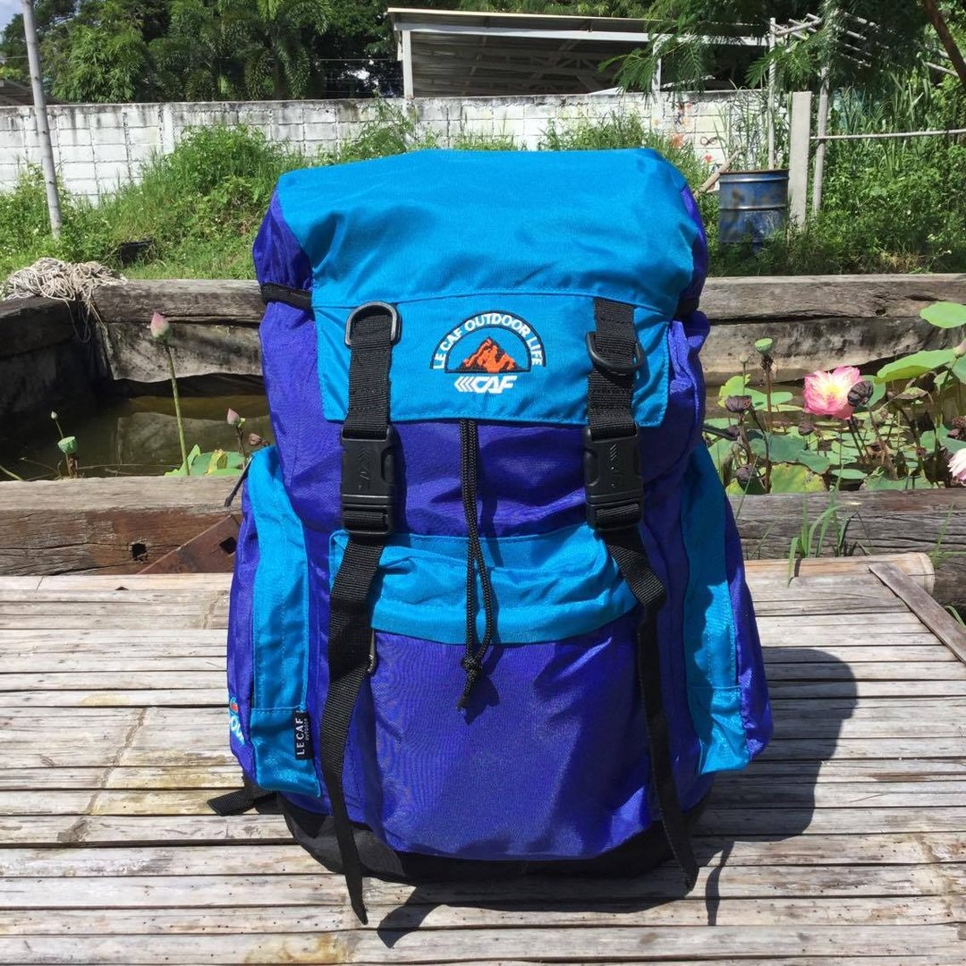 EARTH.er :: Vintage系列 :: │"LECAF"怀旧韩国背包 ● "LECAF" Vintage Korean Backpack │ - 后背包/双肩包 - 聚酯纤维 蓝色