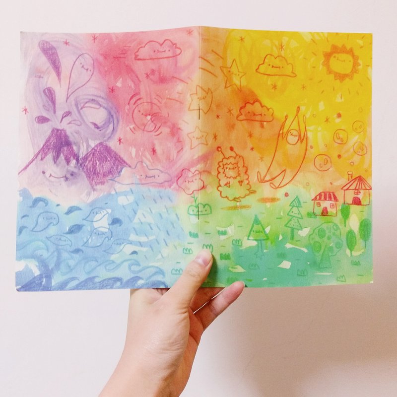 蕉星的天马行空白日梦－A5 网格 笔记本 - 笔记本/手帐 - 纸 多色