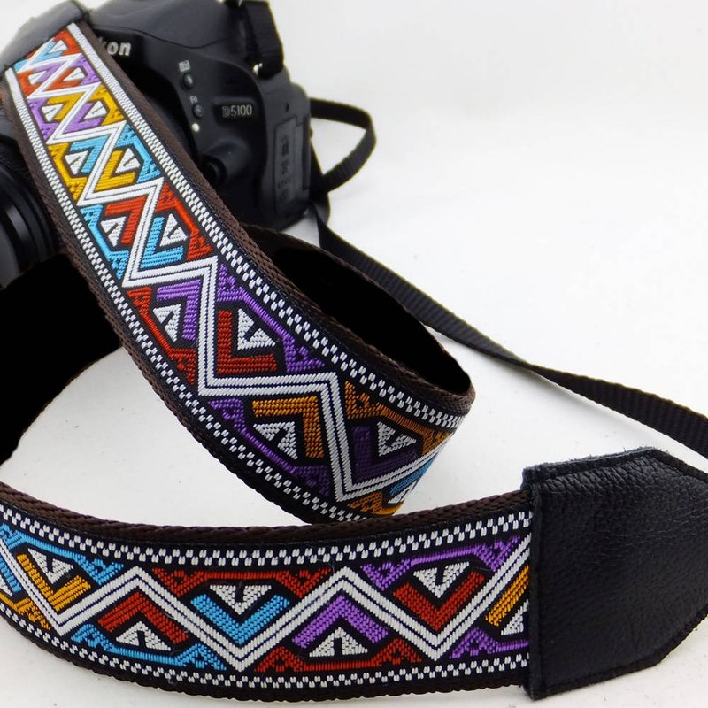 客制礼物 可绣名字 刻字相机肩带 背带 真皮  摄影师 生日礼物050 - 相机背带/脚架 - 真皮 黑色