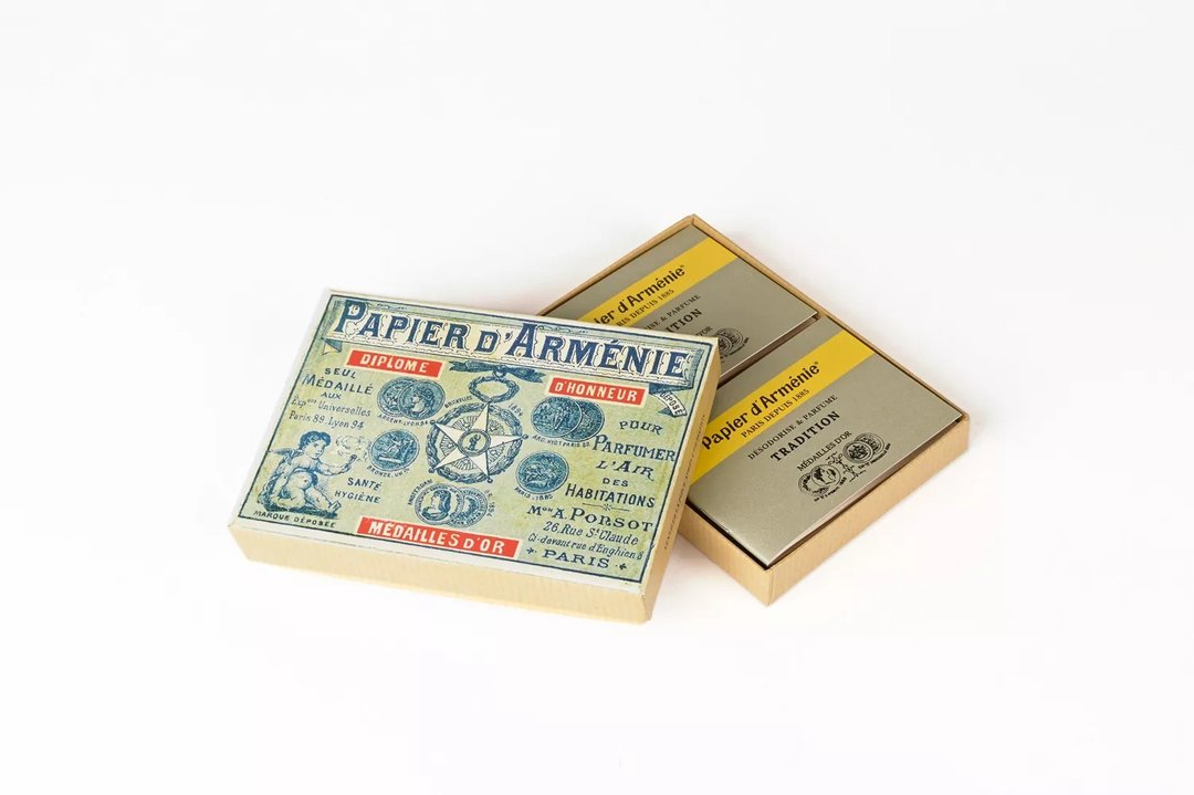 法国 Papier d'Armenie 复古盒 1900 (12 本 传统 纸香小册子) - 香薰/精油/线香 - 纸 