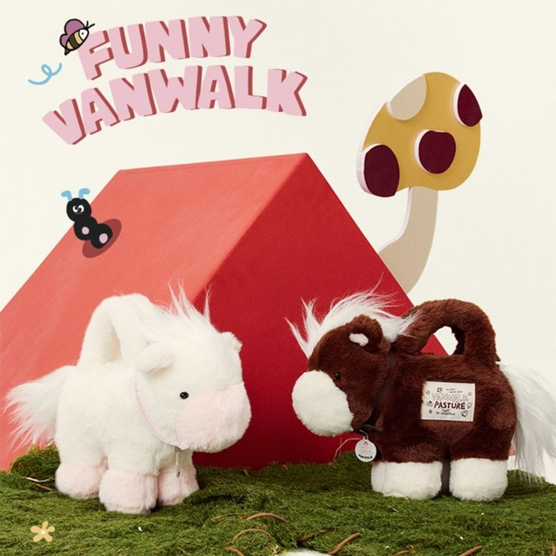 出走Vanwalk 台湾官方-牧场系列-Little Pony毛绒斜跨包 - 侧背包/斜挎包 - 其他人造纤维 多色