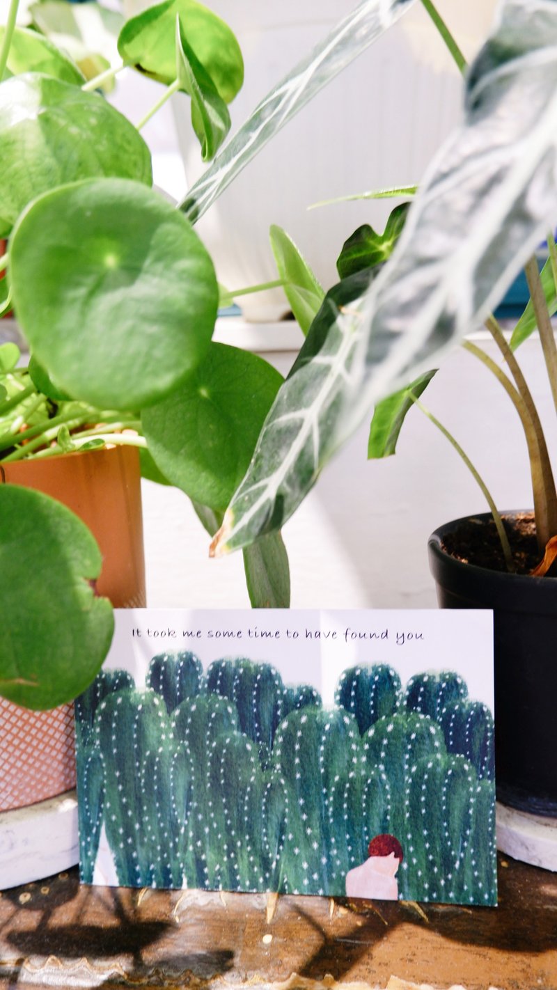 【我和仙人掌躲猫猫】 明信片 - 卡片/明信片 - 纸 