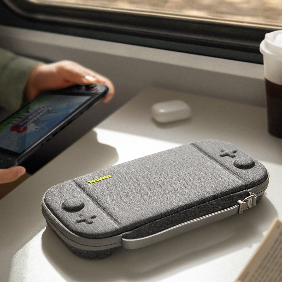 Tomtoc 玩家首选二代 Switch 2 主机收纳包 灰 - 其他 - 聚酯纤维 灰色