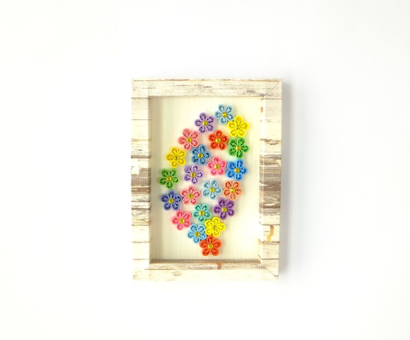 手作卷纸装饰相框-台湾你好摆饰 - 摆饰 - 纸 多色