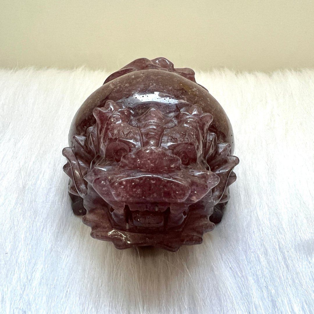 红草莓晶龙龟 | 水晶 | 水晶龙龟 | 水晶摆件 - 摆饰 - 水晶 红色