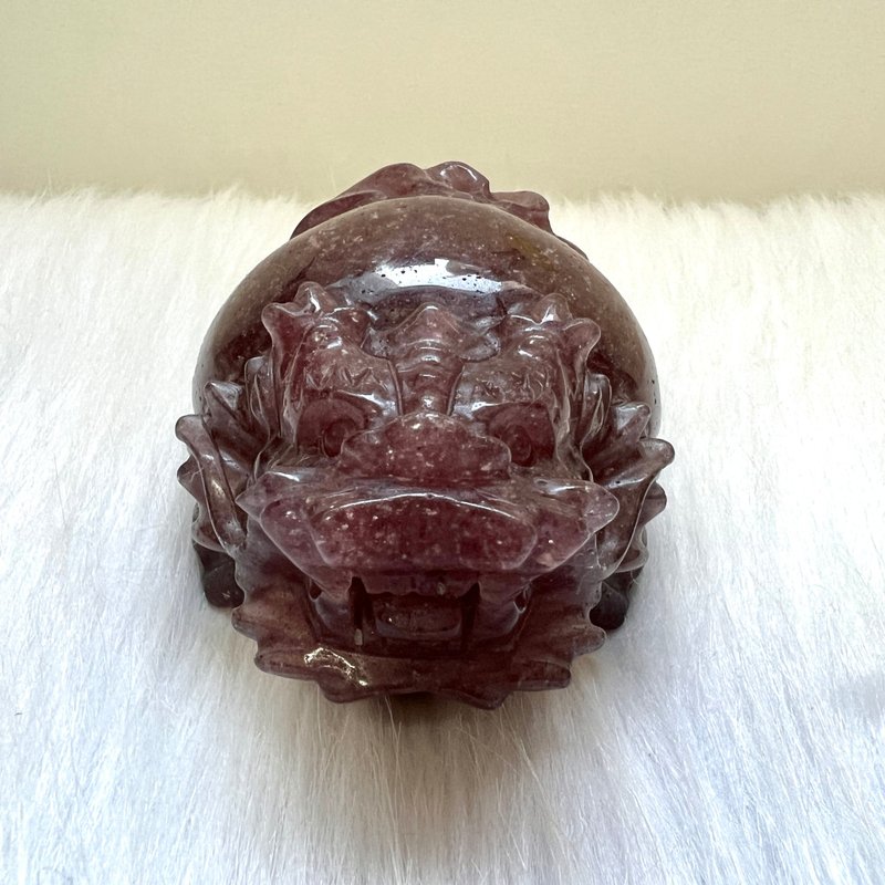 红草莓晶龙龟 | 水晶 | 水晶龙龟 | 水晶摆件 - 摆饰 - 水晶 红色