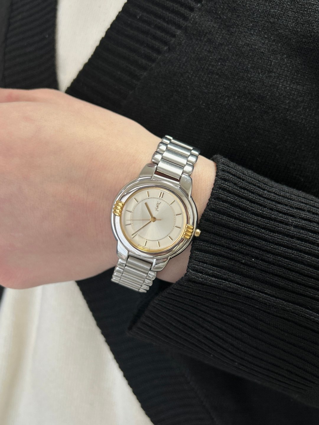 【日本直送 名牌中古包】Yves Saint Laurent 手表 银色 YSL 不锈钢 6031-G11246 石英 vcrgf8 - 女表 - 不锈钢 银色