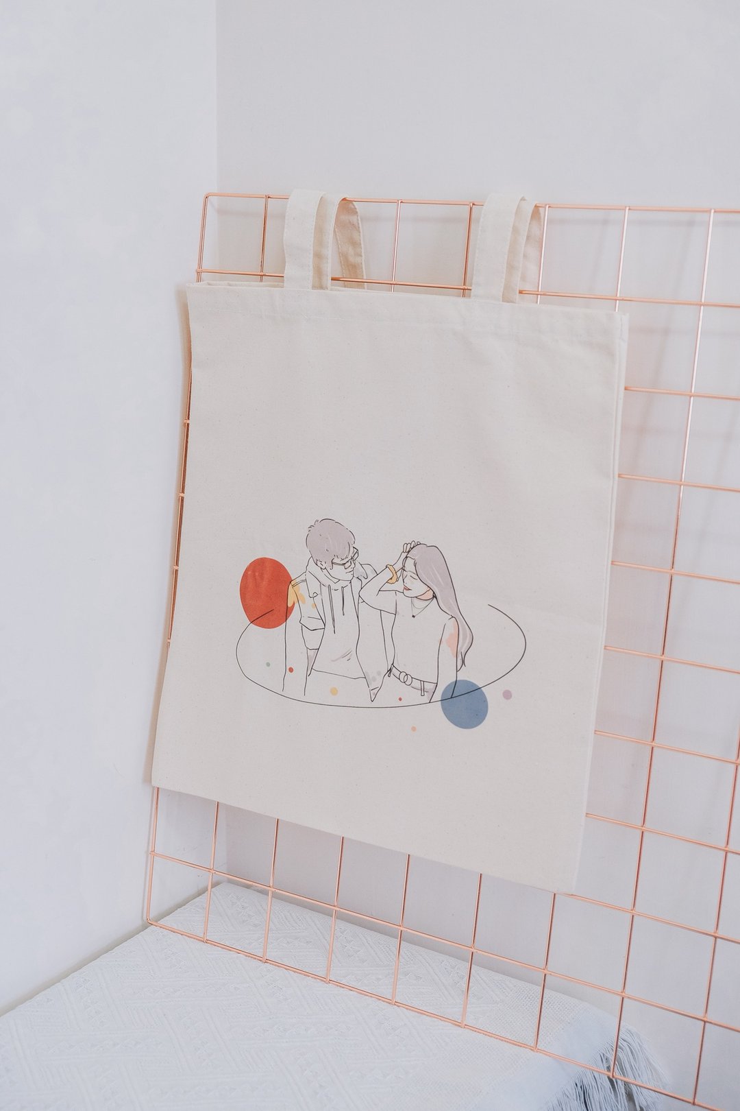 【定制化布袋】人像 宠物 HG星空风似颜绘 ⋯Totebag⋯ - 手提包/手提袋 - 棉 