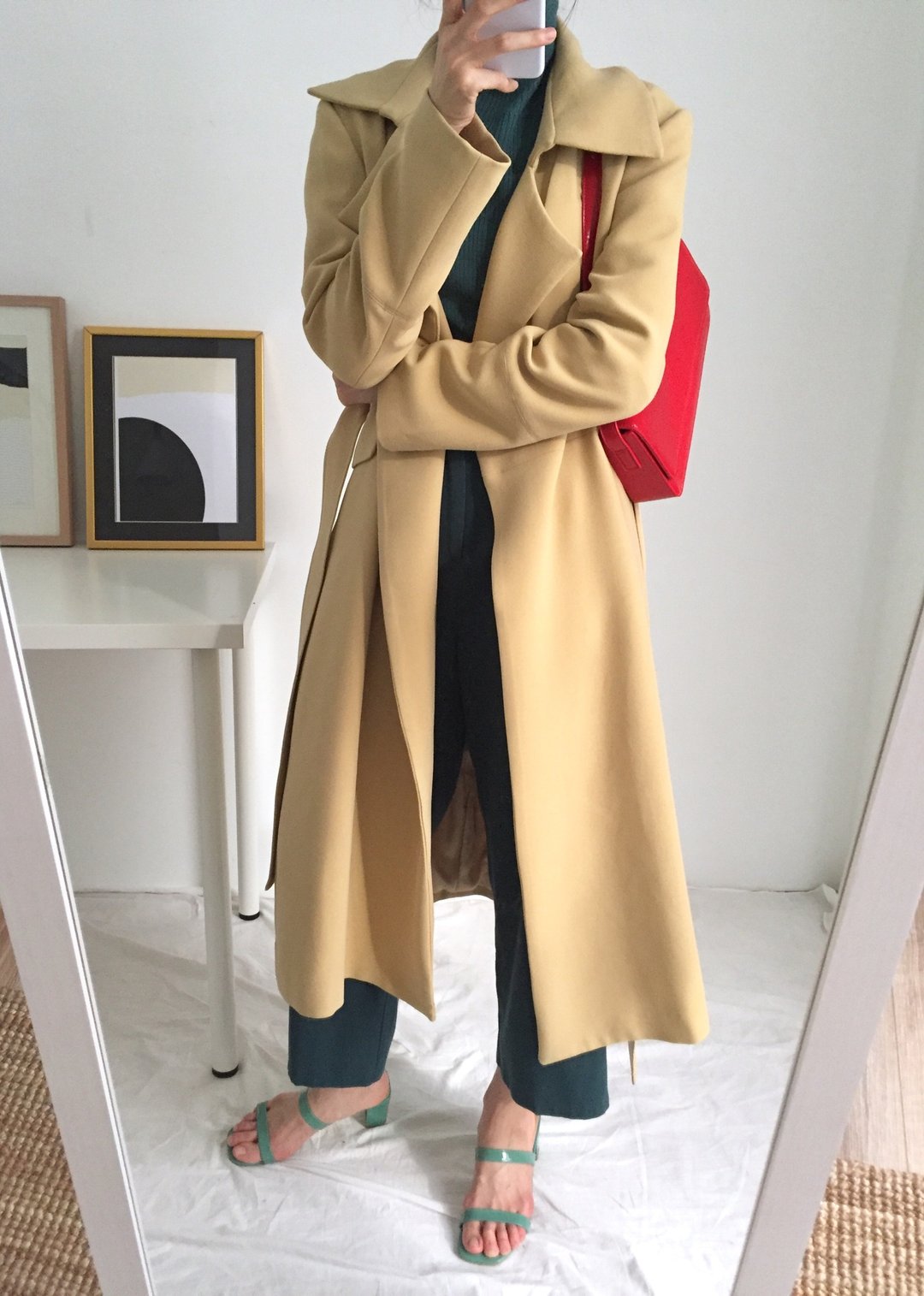 Butterscotch Trench Coat -粉黄色日本进口棉风衣(限量) - 女装休闲/机能外套 - 棉．麻 