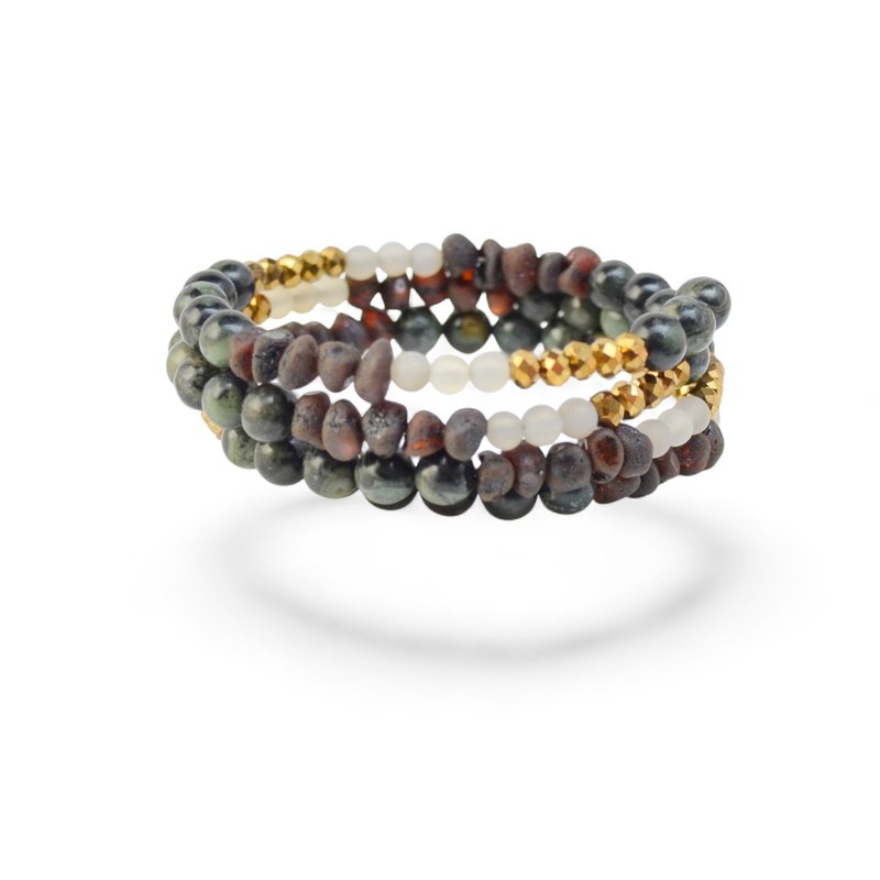 宝石琥珀手链  专为女士配饰爱好者打造  VV58 - 手链/手环 - 宝石 多色