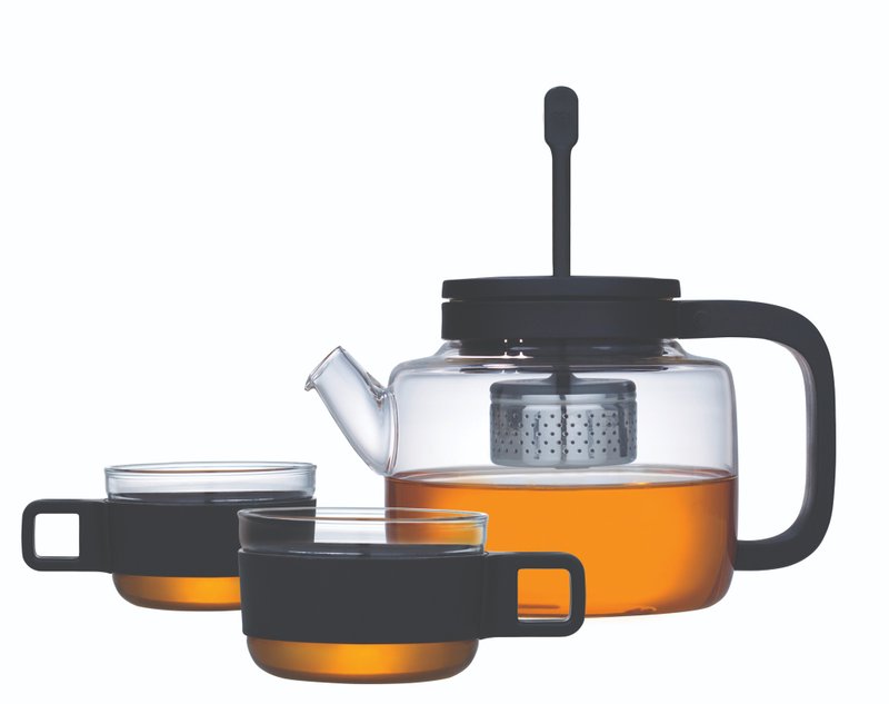【茶具套装】泡茶套装组合 玻璃茶壶/茶杯×2  香港限定 圣诞礼物 - 茶具/茶杯 - 玻璃 透明