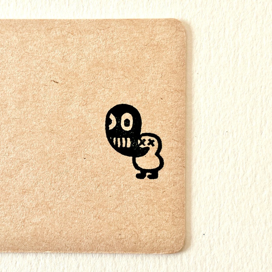 Bird soul・ rubber stamp - 印章/印台 - 橡胶 白色