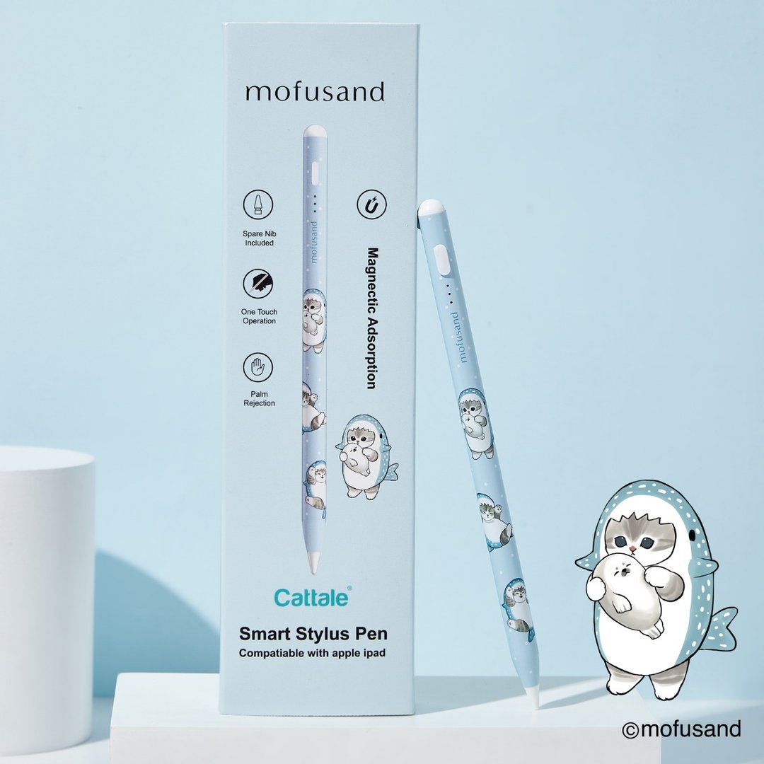 Cattale x Coolean -mofusand磁吸主动式触控笔 (iPad 专用)-鲨鱼 - 数码小物 - 其他金属 蓝色