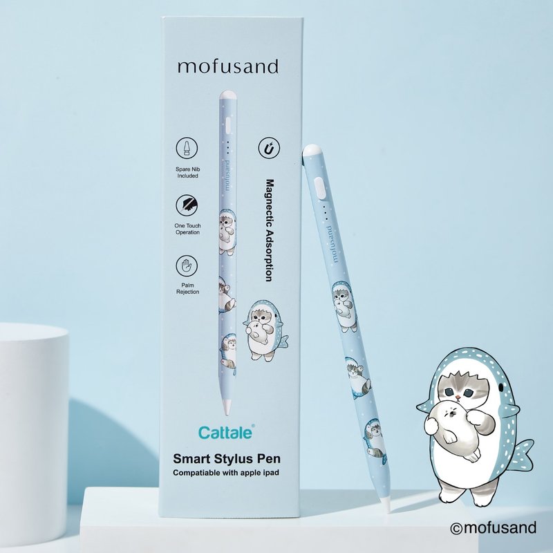 Cattale x Coolean -mofusand磁吸主动式触控笔 (iPad 专用)-鲨鱼 - 数码小物 - 其他金属 蓝色