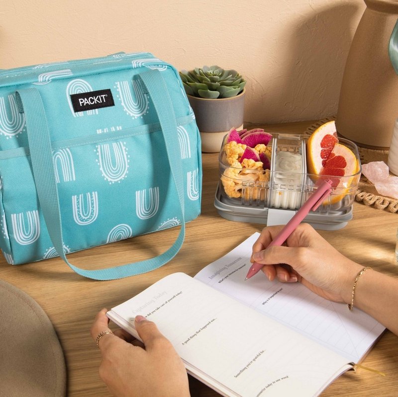 美国【PACKIT】冰酷 5.7L 轻巧冷藏肩背包(飘飘水母) - 妈妈包 - 其他材质 蓝色