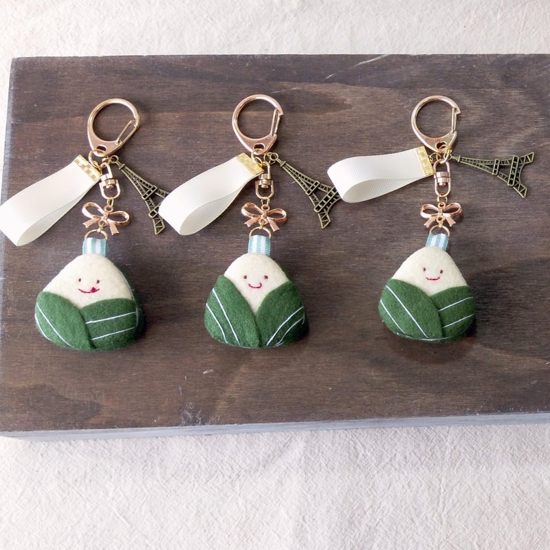 端午粽Macaron / 吊饰 / 不织布甜点 /【订制】【礼物】 - 吊饰 - 聚酯纤维 绿色