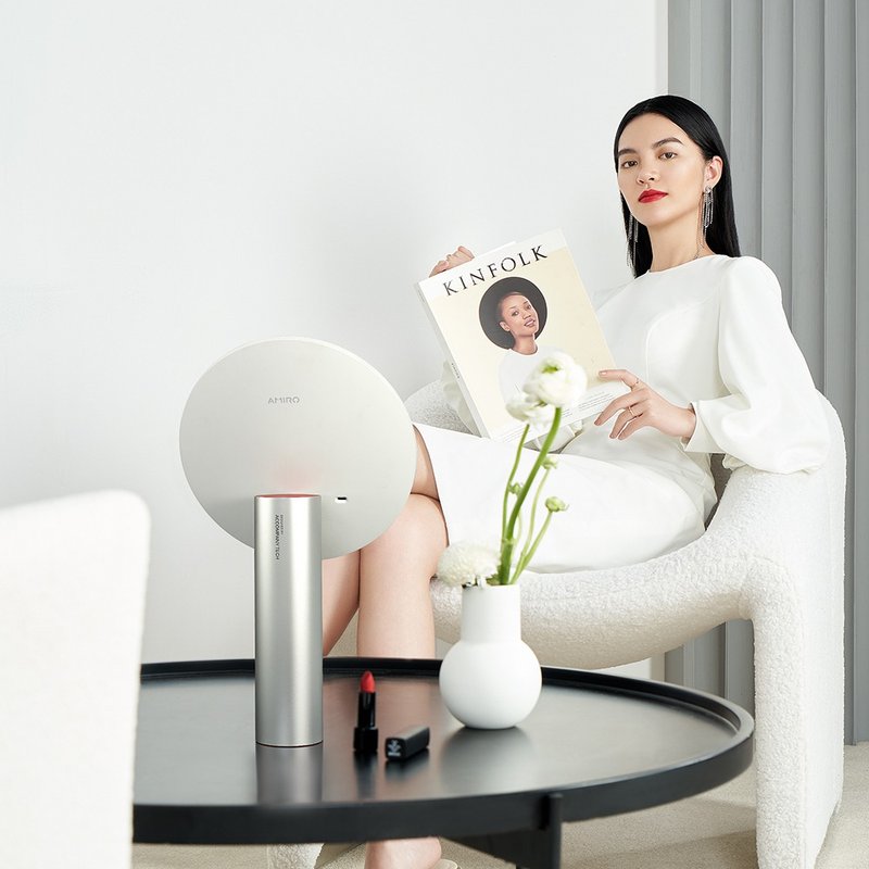 全新第三代AMIRO Oath自动感光LED化妆镜(国际精装彩盒版)-云贝白 - 彩妆刷具/镜子/梳子 - 其他材质 白色