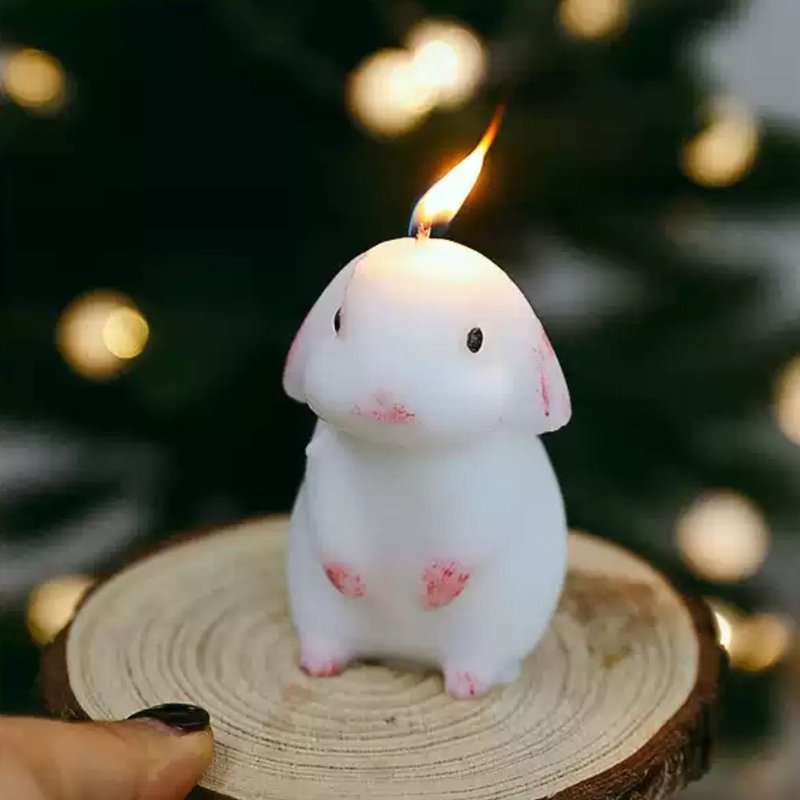 预购【FUNDAY】造型蜡烛系列 - 兔兔造型香氛蜡烛 - 蜡烛/烛台 - 其他材质 白色