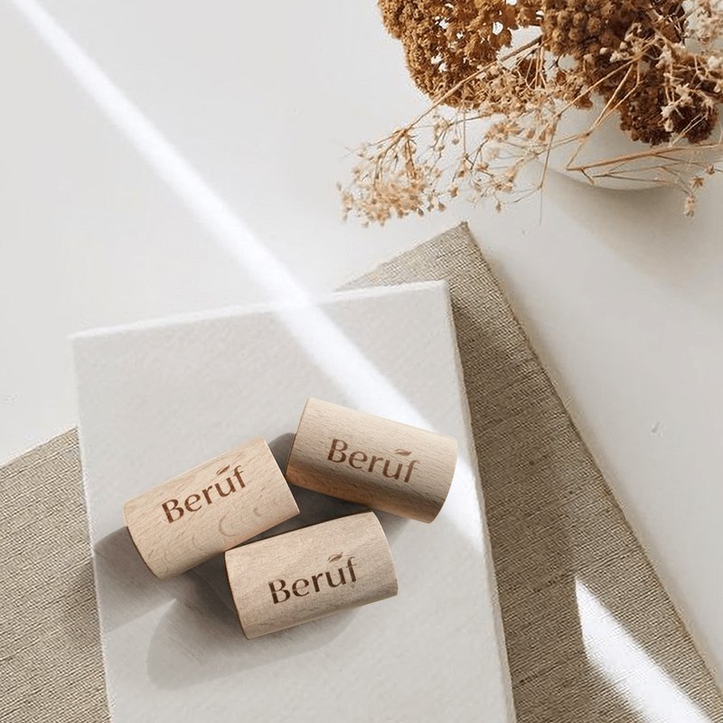 【Beruf 百芙】天然榉木扩香木(办公室香氛小物 天然榉木) - 香薰/精油/线香 - 木头 卡其色