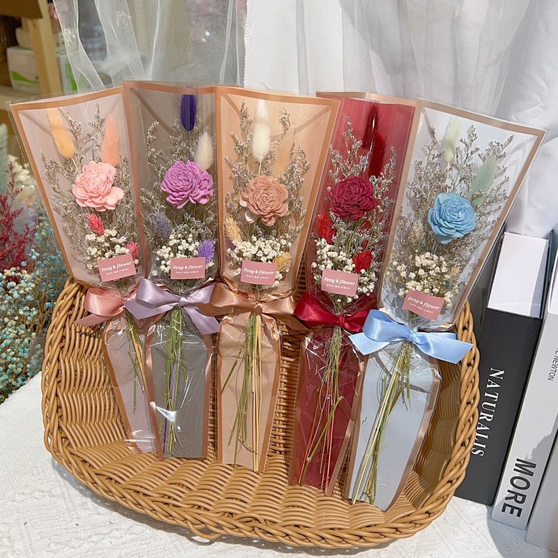 FengFlower 【索拉玫瑰干燥小花束】干燥花/永生花/不凋花 - 干燥花/捧花 - 植物．花 