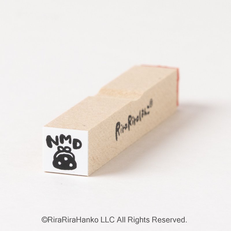 【NMD】No Money Day / 零消费日*10mm正方形*橡皮章*R535 - 印章/印台 - 木头 
