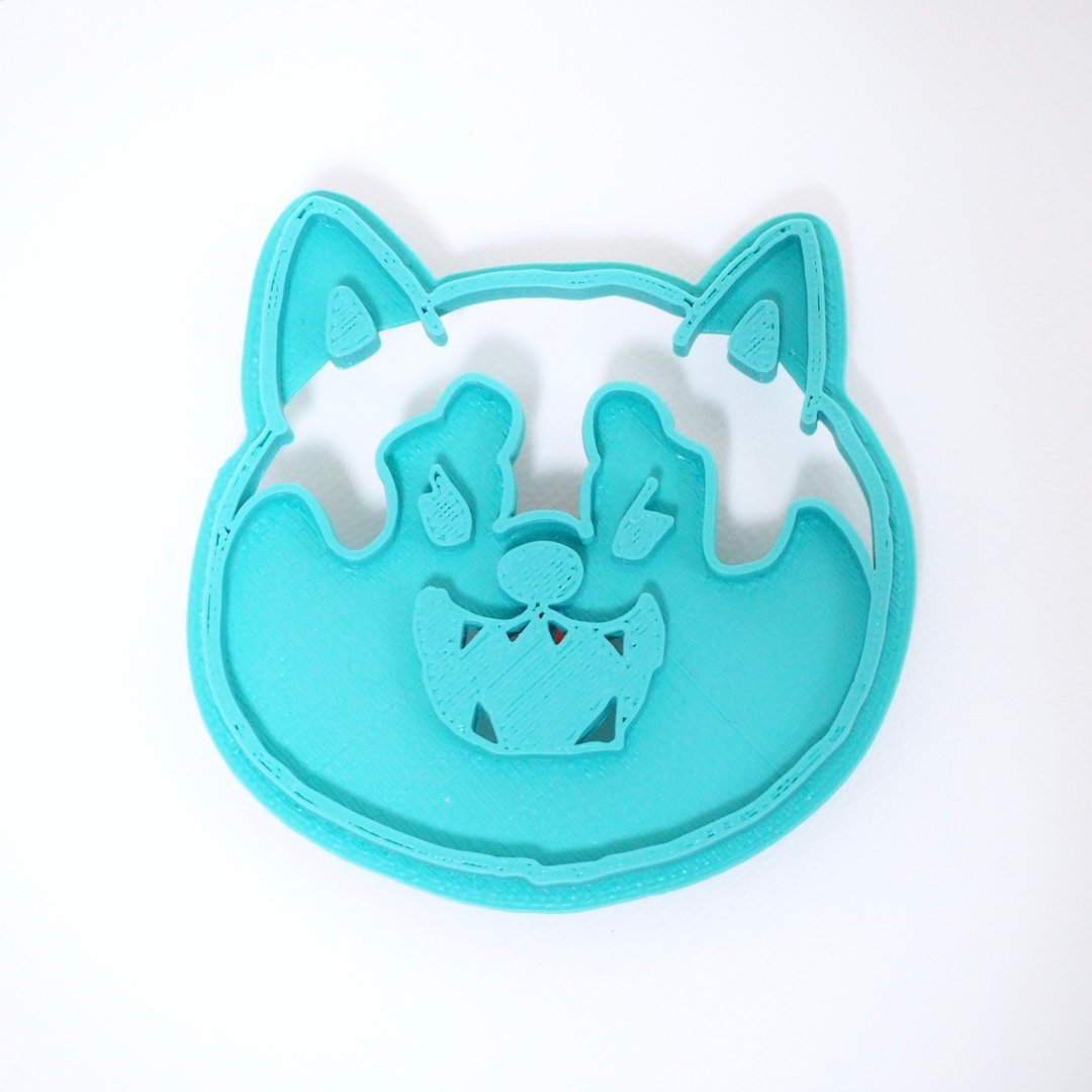 Shiba Inu cookie stamp ・MAROTYPE angry version - 厨房用具 - 塑料 蓝色