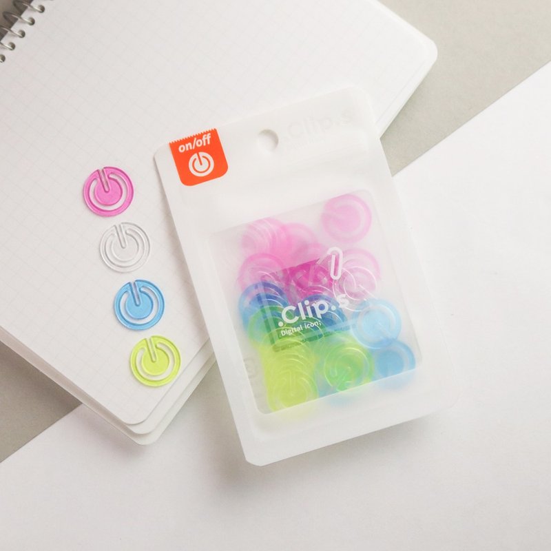 【.Clip.s】轻盈透彩书签文件夹 / 开关 - 书签 - 塑料 多色