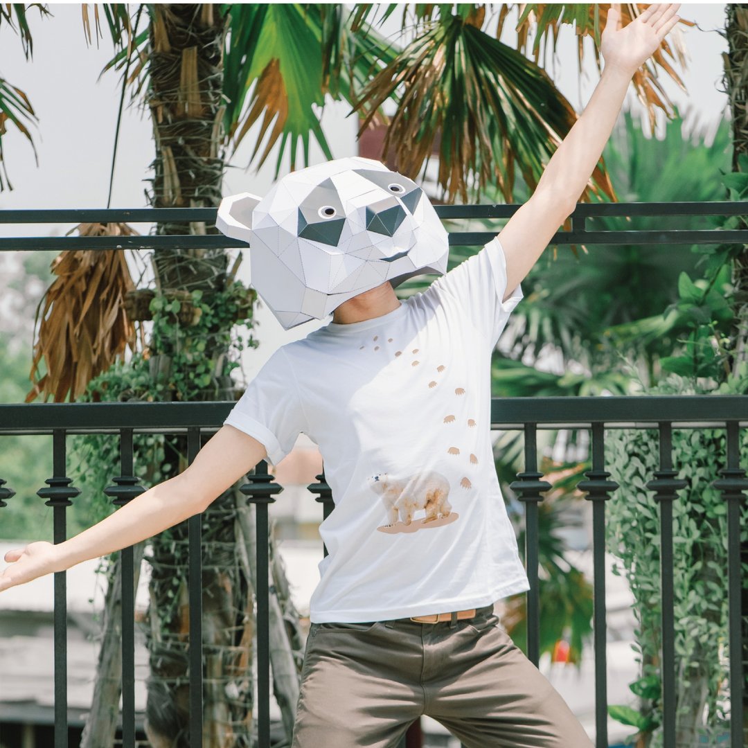 'LET'S GO SEE THE SUNSHINE'随着温度改变颜色T-shirt - 中性连帽卫衣/T 恤 - 棉 白色