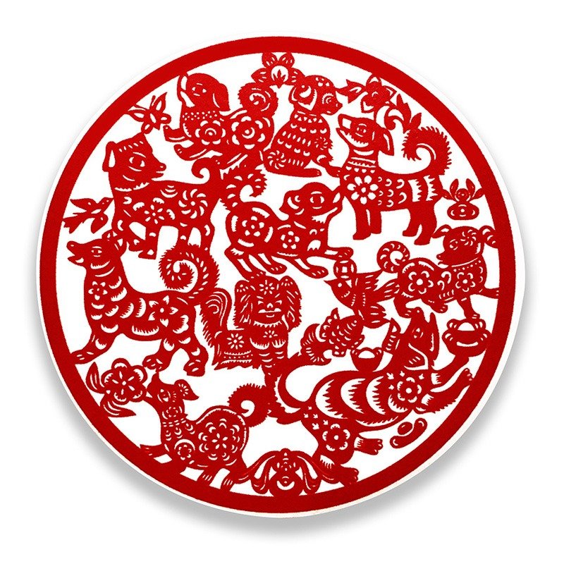 【十犬十美】陶瓷吸水杯垫 (狗) - 杯垫 - 瓷 