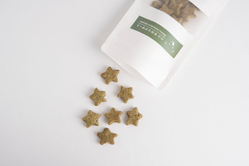 无奶油小饼干 │ 茉莉绿茶星星脆饼 - 手工饼干 - 新鲜食材 透明