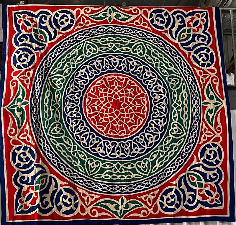 埃及大型手工拼布 (约258cm X 275cm) - 海报/装饰画/版画 - 棉．麻 