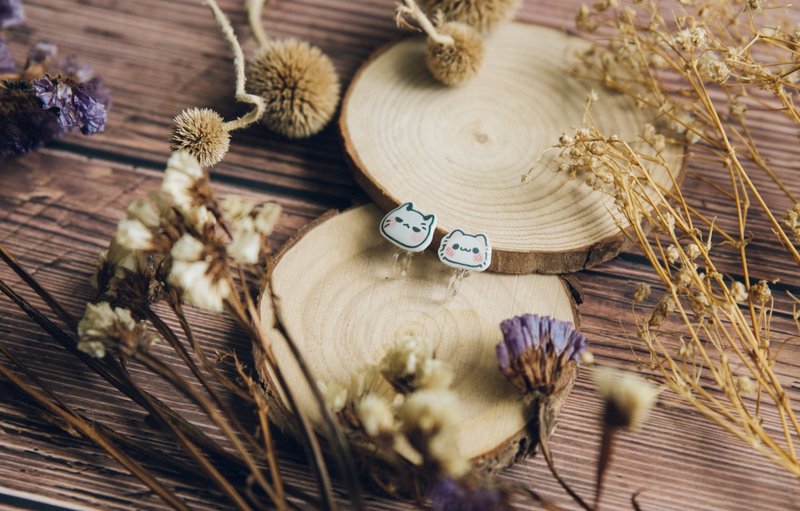 坏喵与毛喵 - 耳夹系列 - 耳环/耳夹 - 其他材质 多色