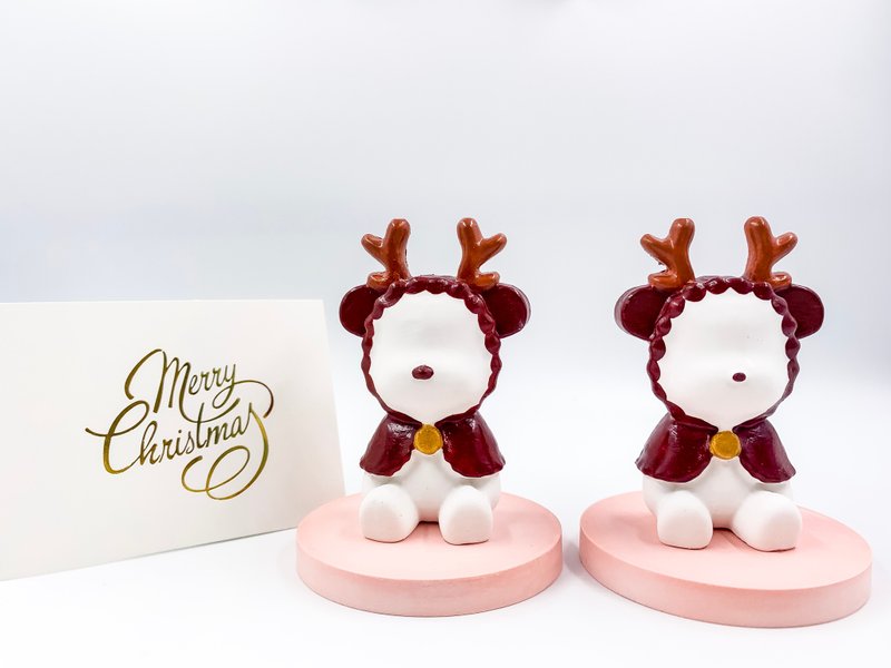 圣诞 小熊扩香石 圣诞礼物 交换礼物【限量发售】 - 香薰/精油/线香 - 其他材质 粉红色