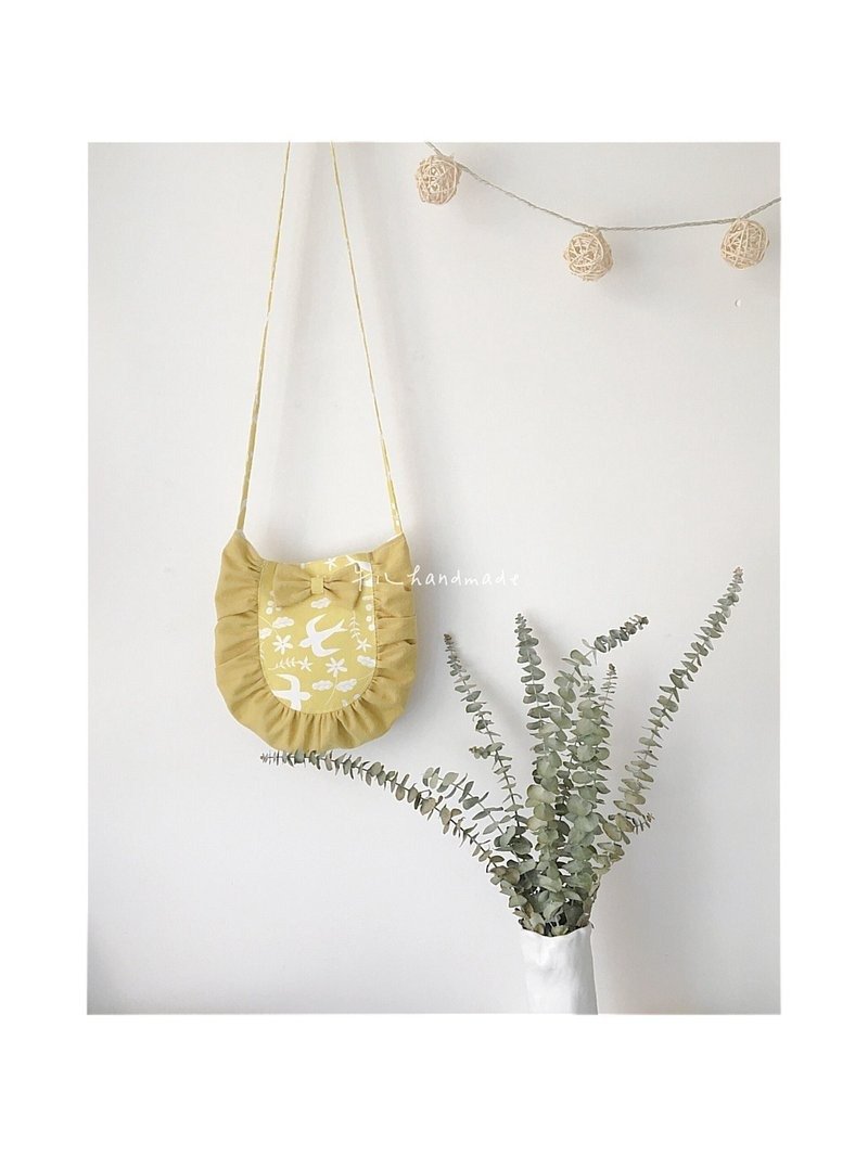 【福袋】可爱布艺斜挎包+米妮同款蝴蝶结小女生发夹 - 发饰 - 棉．麻 粉红色