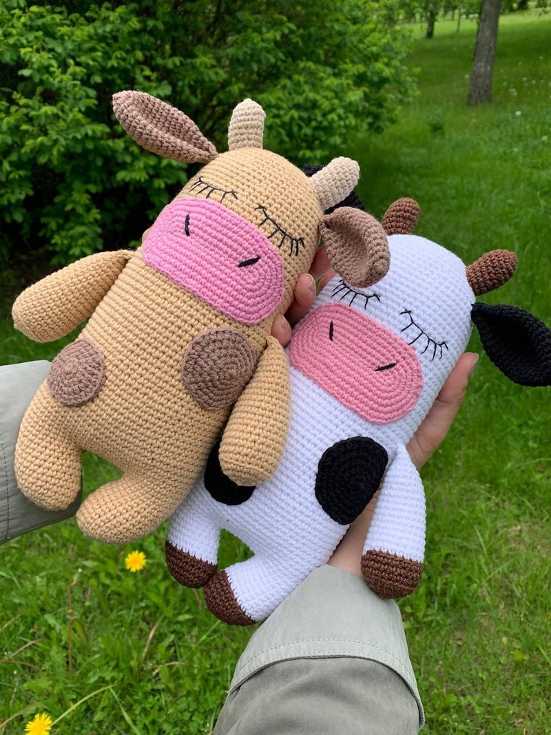 Set of 2 cows. Custom order Evelia - 玩具/玩偶 - 其他材质 