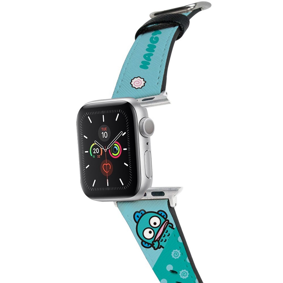 【Hong Man】三丽鸥系列 Apple Watch 皮革表带 点点人鱼汉顿 - 表带 - 人造皮革 蓝色