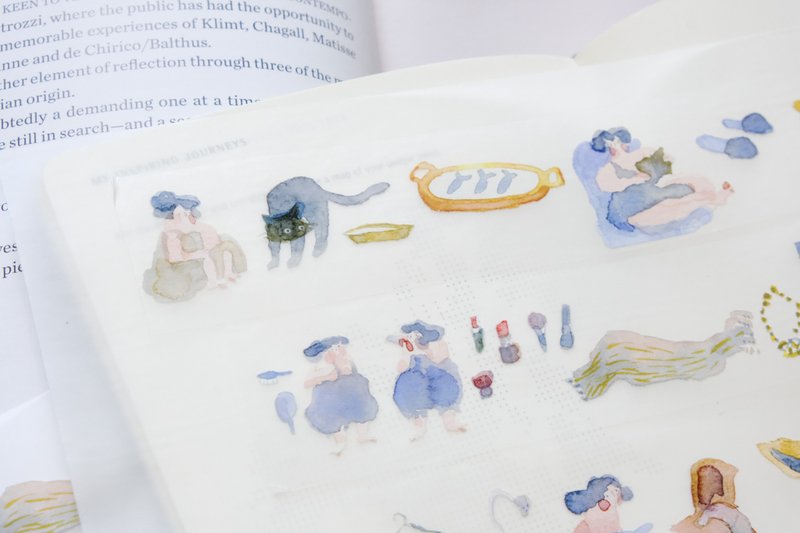 PET纸胶带-在家的日子 | pet tape 女孩胶带女孩纸胶带| dodolulu - 纸胶带 - 纸 多色