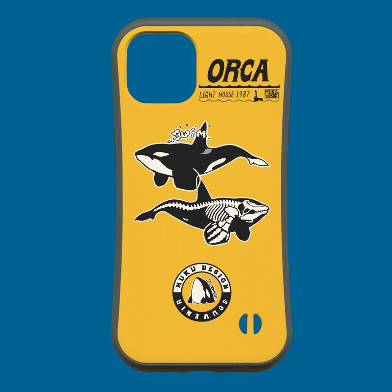 Orca [兼容于 iPhone 15] Orca Lighthouse 定制化黄握把保护壳，适用于 iPhone [多种型号可选] - 手机壳/手机套 - 塑料 黄色
