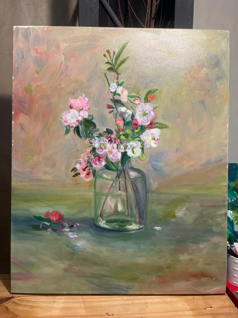 美麗的花就這樣吧 - 海报/装饰画/版画 - 颜料 