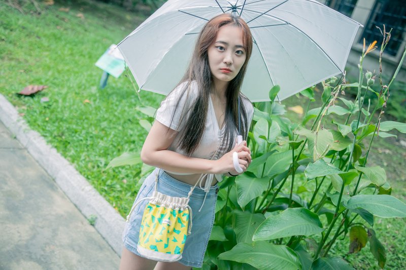 七巧 / 黄 / 多用途 水桶包 束口包 收纳包 - 侧背包/斜挎包 - 棉．麻 