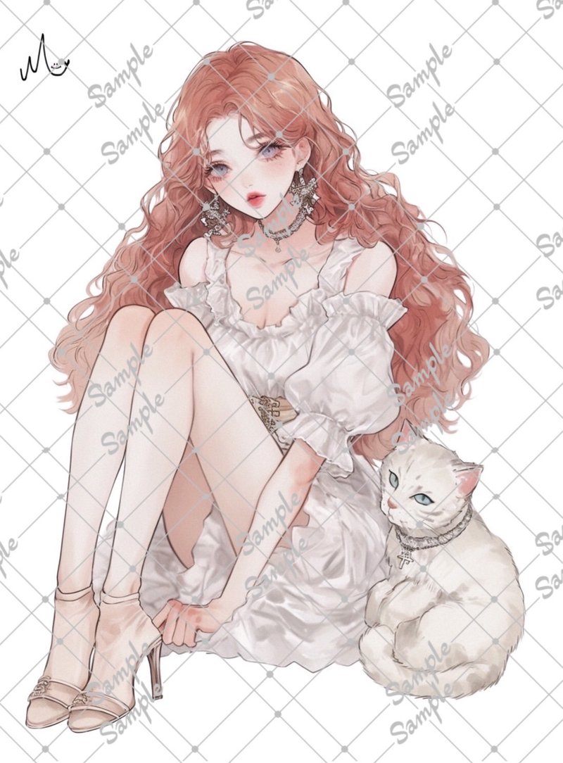 八月新品原创角色贴纸 - 贴纸 - 纸 